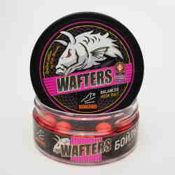 Бойлы нейтральной плавучести WAFTERS PRO FLUO STRAWBERRY (КЛУБНИКА ) 12ММ