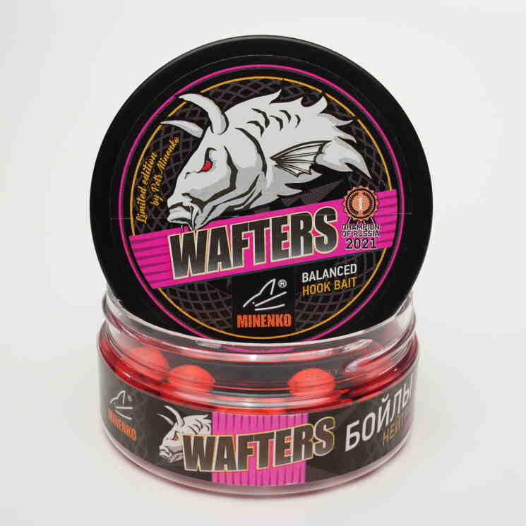 Купить Бойлы нейтральной плавучести WAFTERS PRO FLUO STRAWBERRY (КЛУБНИКА ) 14ММ