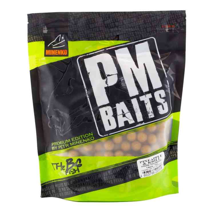 Бойлы пылящие MINENKO ST Pineapple & Krill 14мм (Zip-lock)